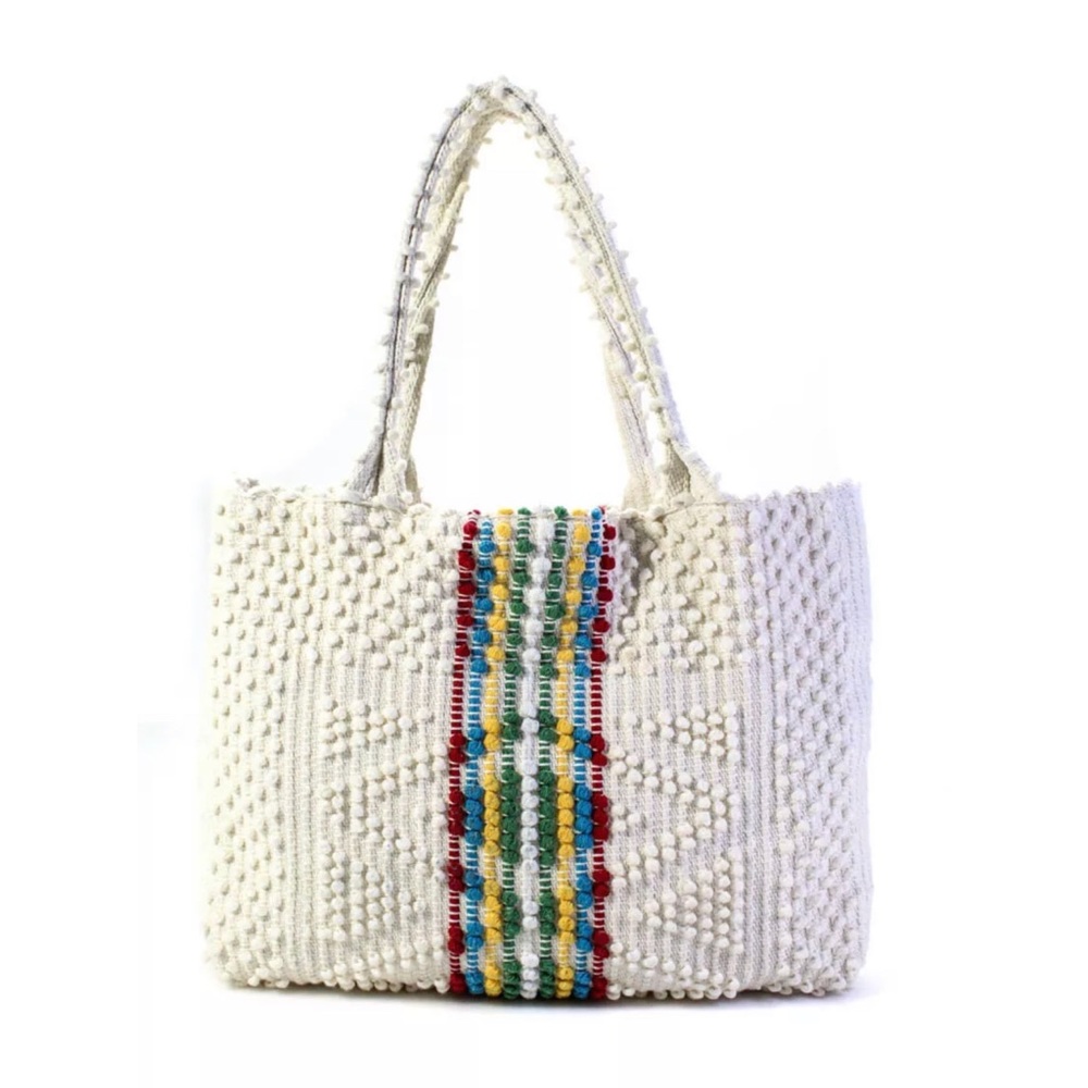 Antonello Tedde Telti Stripe Ivory Tote